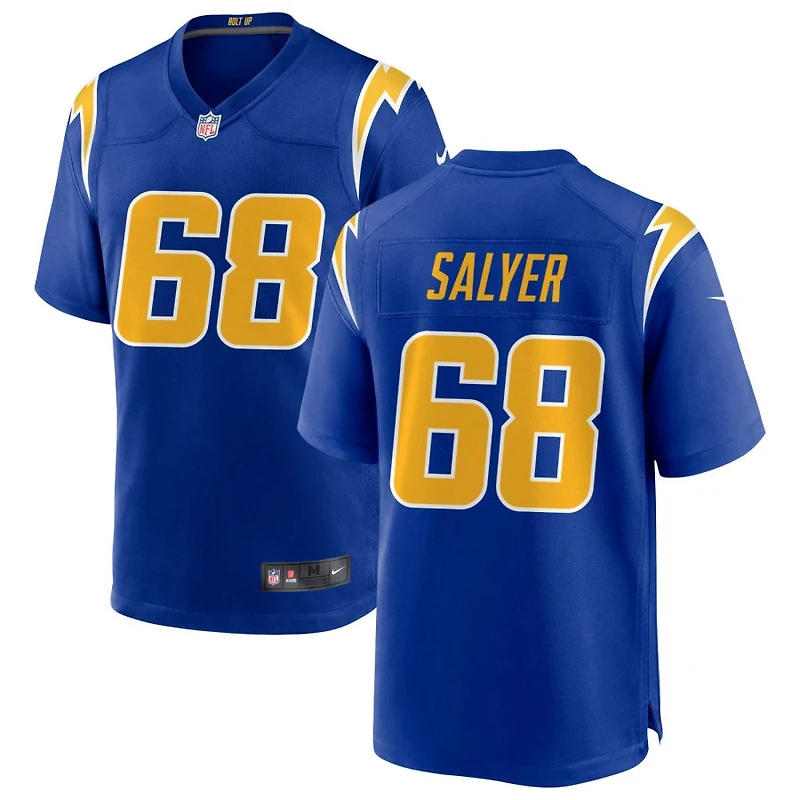 Jamaree Salyer Men's Nike Royal Los Angeles Chargers Alternate Custom Game Jersey