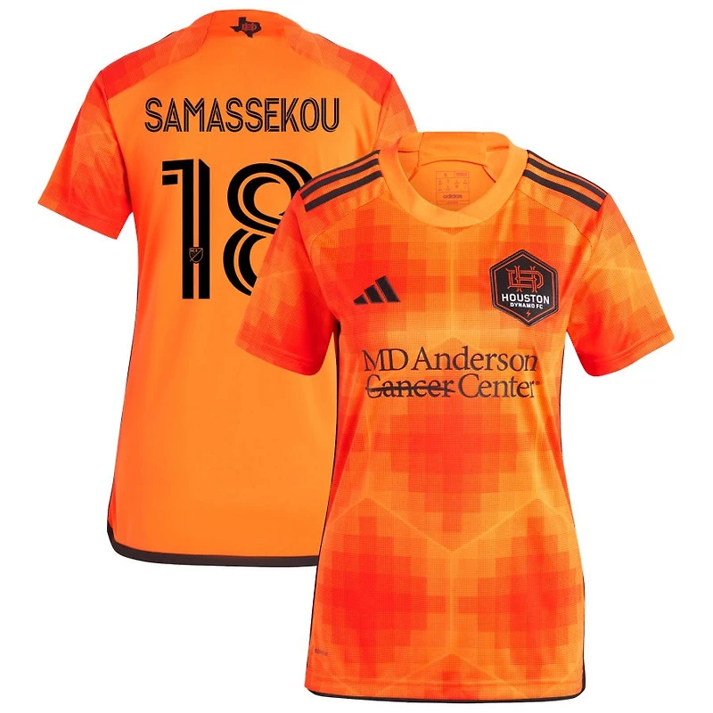 Diadie Samassekou Women's adidas Orange Houston Dynamo FC 2023 El Sol Replica Custom Jersey