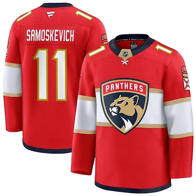 Mackie Samoskevich Men's Fanatics Red Florida Panthers Home Premium Custom Jersey