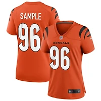 Cam Sample Women's Nike Orange Cincinnati Bengals Alternate Game Custom Jersey