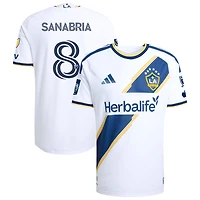 Lucas Sanabria Men's adidas White LA Galaxy 2026 The VeloCITY Kit On-Field Authentic Patch Custom Jersey