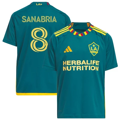Lucas Sanabria Youth adidas Green LA Galaxy 2023 LA Kit Replica Custom Jersey