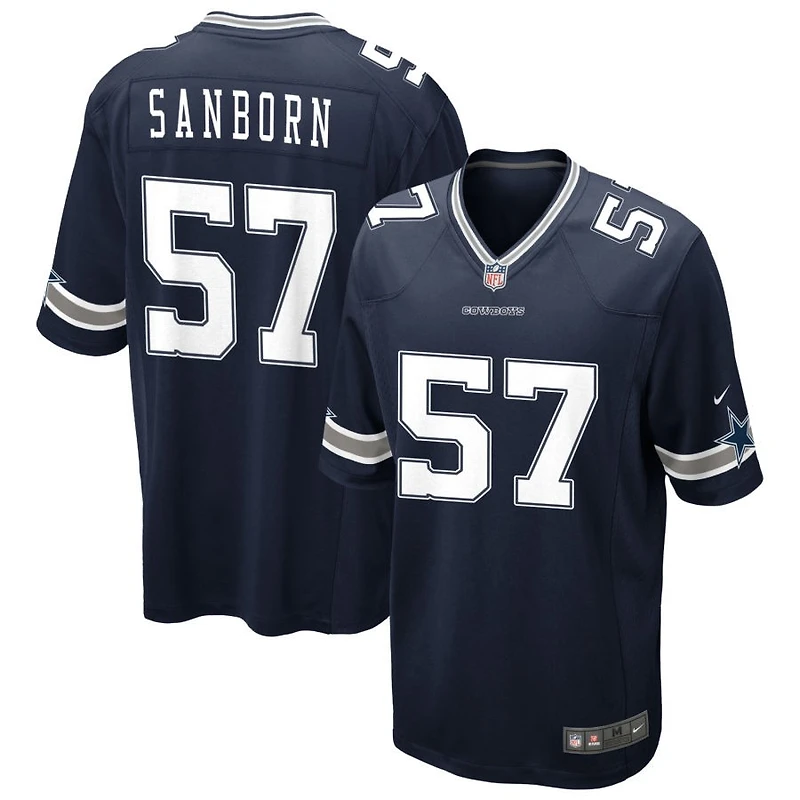 Jack Sanborn Men's Nike Navy Dallas Cowboys Custom Game Jersey