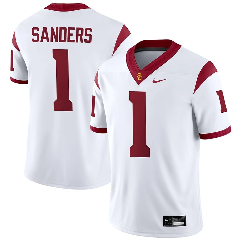Eli Sanders Men's Nike Cardinal USC Trojans NIL Pick-A-Player Game Jersey