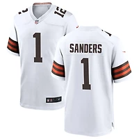 Shedeur Sanders Men's Nike White Cleveland Browns Custom Game Jersey