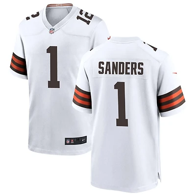 Shedeur Sanders Men's Nike White Cleveland Browns Custom Game Jersey