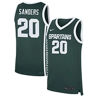 Nick Sanders Men's Nike Green Michigan State Spartans NIL Pick-A-Player Men's Basketball Jersey