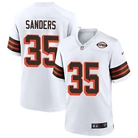 Raheim Sanders Men's Nike White Cleveland Browns 1946 Collection Alternate Custom Jersey