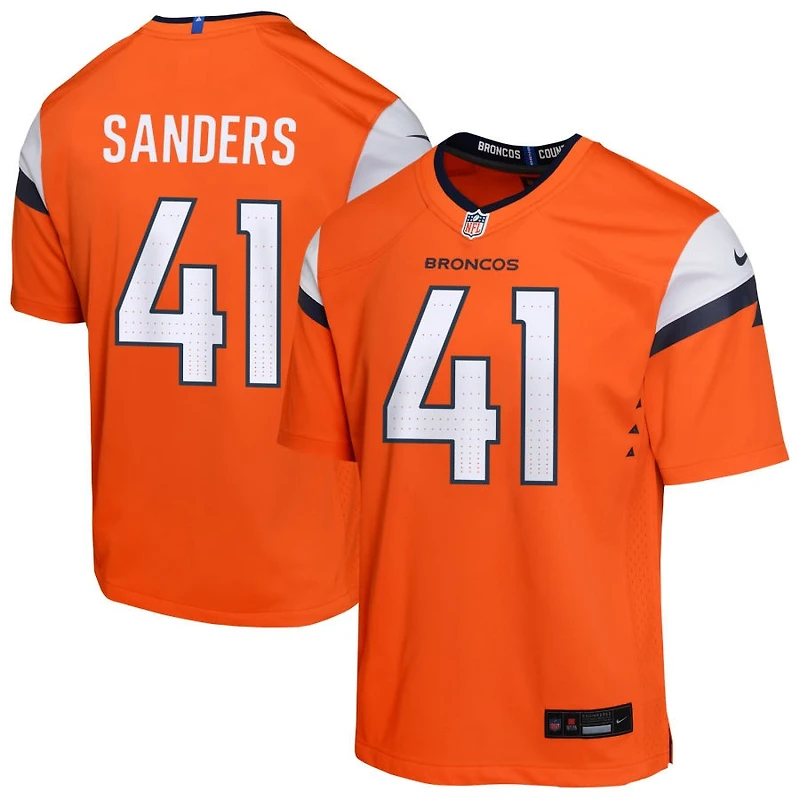 Drew Sanders Youth Nike  Orange Denver Broncos Mile High Collection Custom Game Jersey