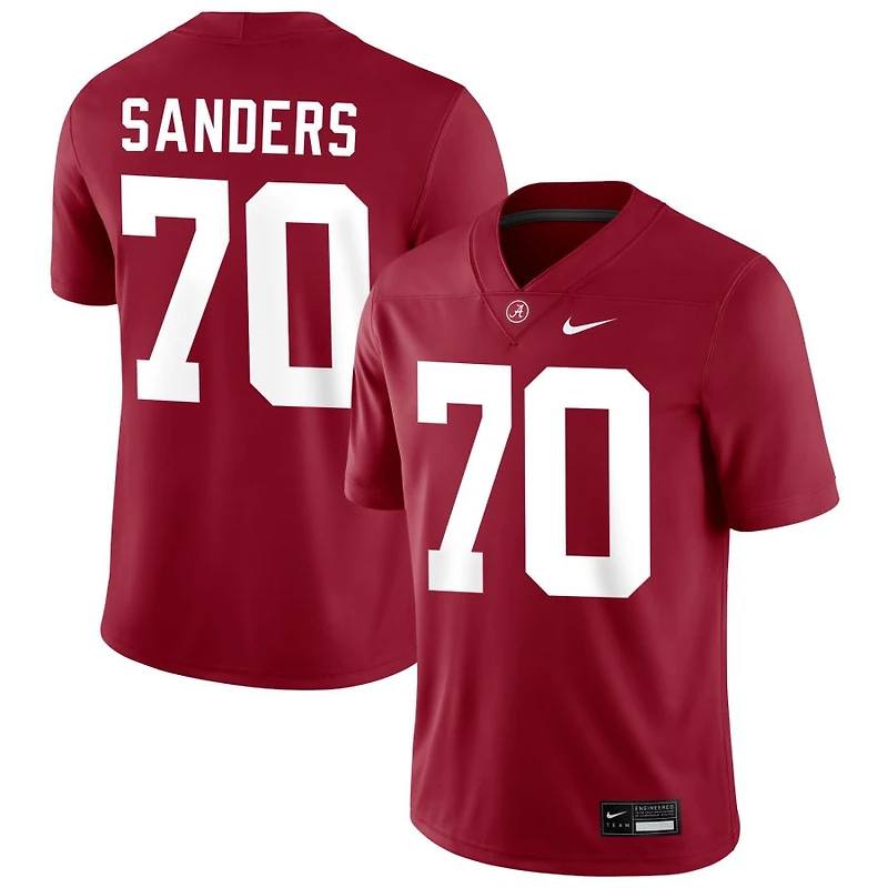 William Sanders Men's Nike Crimson Alabama Crimson Tide NIL Pick-A-Player Football Replica Jersey
