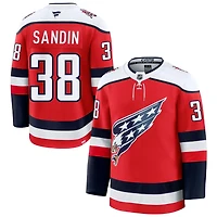 Rasmus Sandin Men's Fanatics  Red Washington Capitals Alternate Premium Custom Jersey