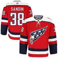 Rasmus Sandin Men's Fanatics Red Washington Capitals Alternate Authentic Pro Custom Jersey
