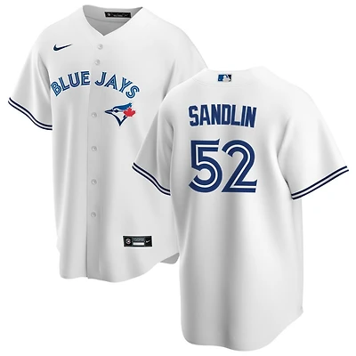 Nick Sandlin Men's Nike White Toronto Blue Jays Home Replica Custom Jersey