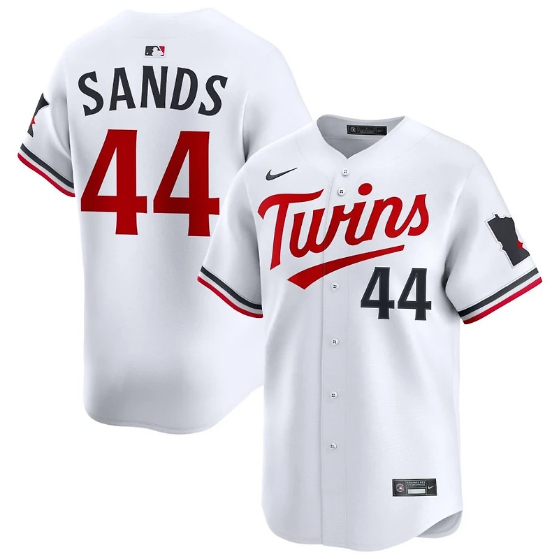 Cole Sands Men's Nike White Minnesota Twins Home Limited Custom Jersey