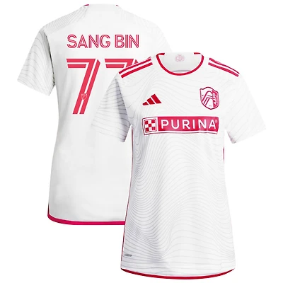 Sang Bin Jeong Sang Bin Women's adidas  White St. Louis City SC 2024 The Confluence Kit Replica Custom Jersey