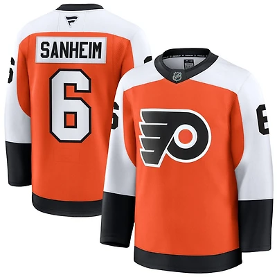 Travis Sanheim Men's Fanatics Orange Philadelphia Flyers Home Premium Custom Jersey