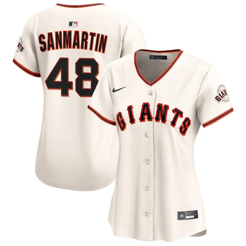 Reiver Sanmartin Women's Nike  Cream San Francisco Giants Home Limited Custom Jersey