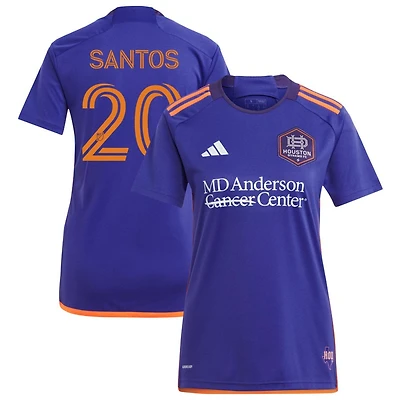 Sergio Santos Men's adidas  Purple Houston Dynamo FC 2024 Still Holdin' Replica Custom Jersey