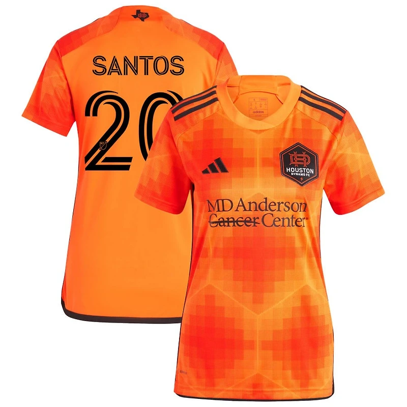 Sergio Santos Women's adidas Orange Houston Dynamo FC 2023 El Sol Replica Custom Jersey