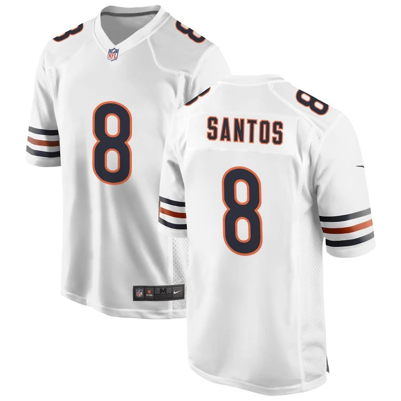 Cairo Santos Men's Nike White Chicago Bears Custom Game Jersey