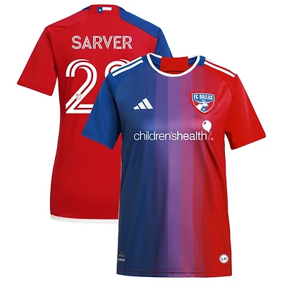 Sam Sarver Women's adidas Navy FC Dallas 2024 After Burner Replica Custom Jersey