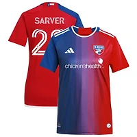 Sam Sarver Women's adidas  Navy FC Dallas 2024 After Burner Replica Custom Jersey