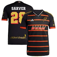 Sam Sarver Men's adidas Black FC Dallas 2025 Third Authentic Custom Jersey