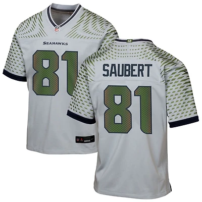 Eric Saubert Youth Nike Gray Seattle Seahawks Rivalries Collection Custom Game Jersey
