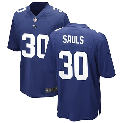 Ben Sauls Men's Nike Royal New York Giants Custom Game Jersey