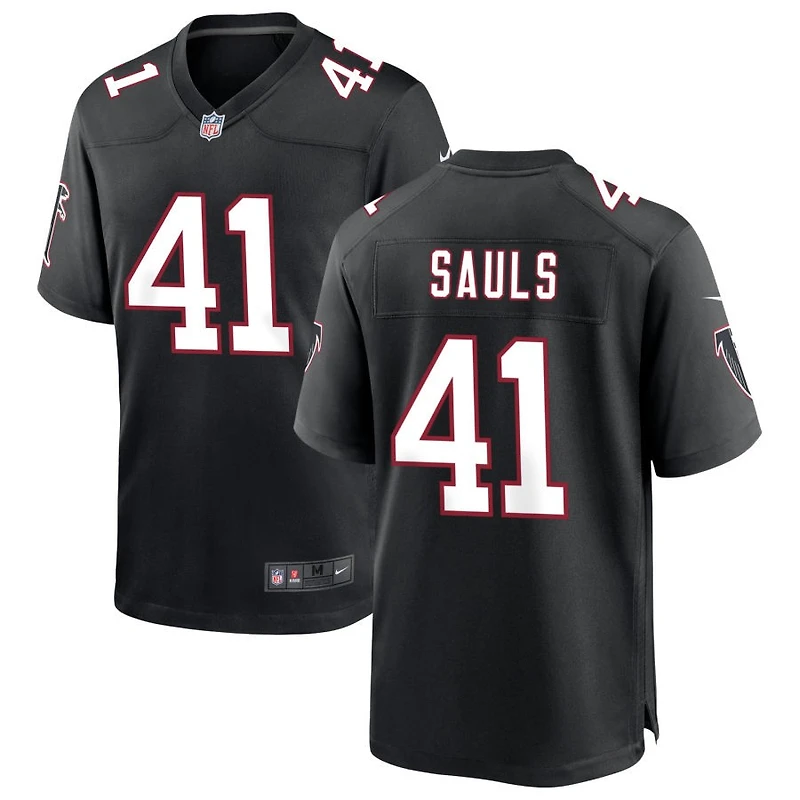 Ben Sauls Men's Nike Black Atlanta Falcons Throwback Custom Game Jersey
