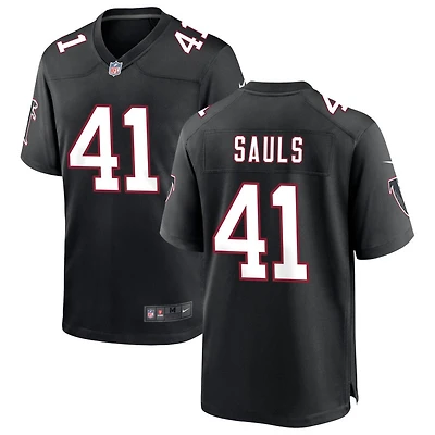 Ben Sauls Men's Nike Black Atlanta Falcons Throwback Custom Game Jersey