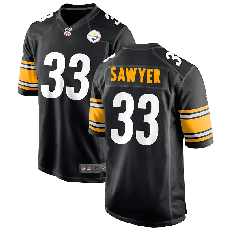 Jack Sawyer Men's Nike Black Pittsburgh Steelers Custom Game Jersey
