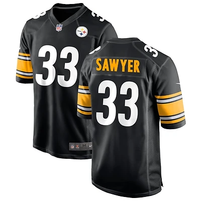 Jack Sawyer Men's Nike Black Pittsburgh Steelers Custom Game Jersey