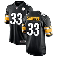 Jack Sawyer Men's Nike Black Pittsburgh Steelers Custom Game Jersey