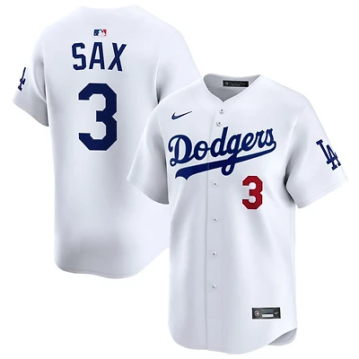 Steve Sax Men's Nike White Los Angeles Dodgers Home Limited Pick-A-Player Retired Roster Jersey