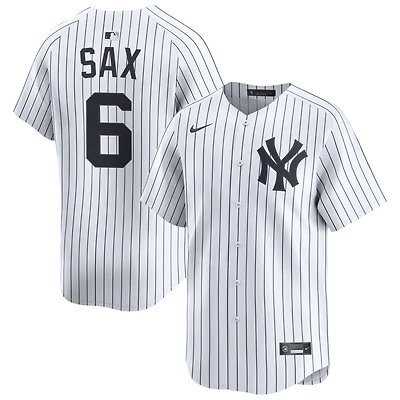 Steve Sax Men's Nike White New York Yankees Home Limited Pick-A-Player Retired Roster Jersey