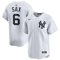 Steve Sax Men's Nike White New York Yankees Home Limited Pick-A-Player Retired Roster Jersey
