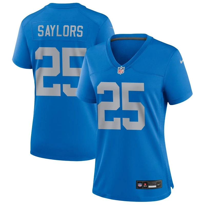 Jacob Saylors Women's Nike Blue Detroit Lions Alternate Custom Game Jersey