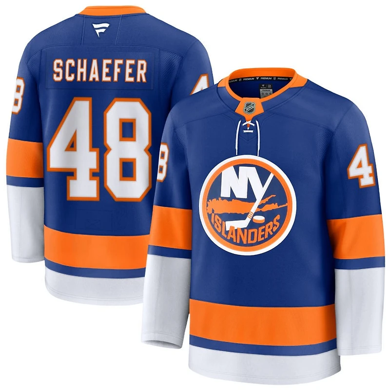 Matthew Schaefer Men's Fanatics Royal New York Islanders Home Premium Custom Jersey