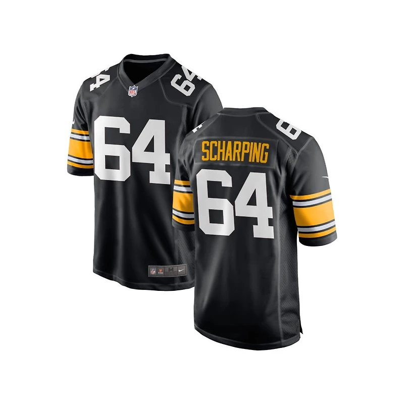 Max Scharping Youth Nike Black Pittsburgh Steelers Alternate Custom Game Jersey