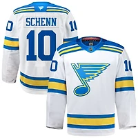 Brayden Schenn Men's Fanatics White St. Louis Blues Away Authentic Pro Custom Jersey