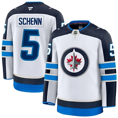Luke Schenn Men's Fanatics White Winnipeg Jets Away Premium Custom Jersey