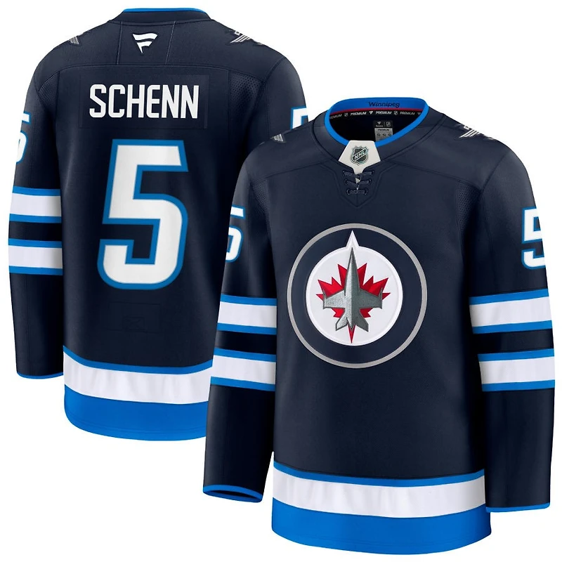 Luke Schenn Men's Fanatics Navy Winnipeg Jets Home Premium Custom Jersey
