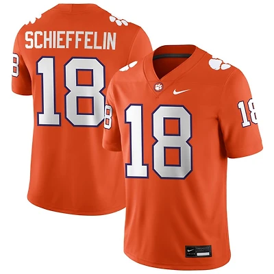 Ian Schieffelin Men's Nike Orange Clemson Tigers NIL Pick-A-Player Game Jersey