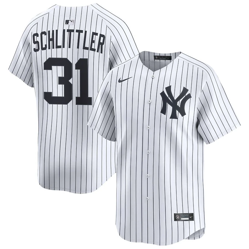 Cam Schlittler Men's Nike White New York Yankees Home Limited Custom Jersey