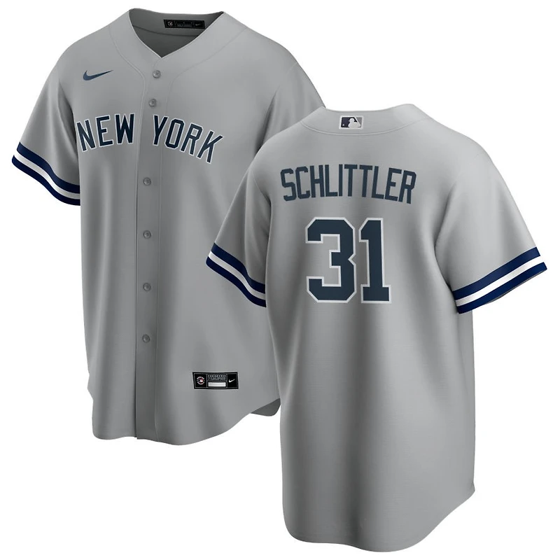 Cam Schlittler Men's Nike Gray New York Yankees Road Replica Custom Jersey