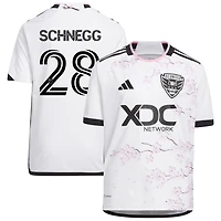 David Schnegg Youth adidas White D.C. United 2023 The Cherry Blossom Kit Replica Custom Jersey