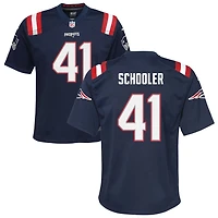 Brenden Schooler Youth Nike Navy New England Patriots Custom Game Jersey