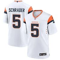 Cody Schrader Men's Nike  White Denver Broncos Mile High Collection Custom Game Jersey