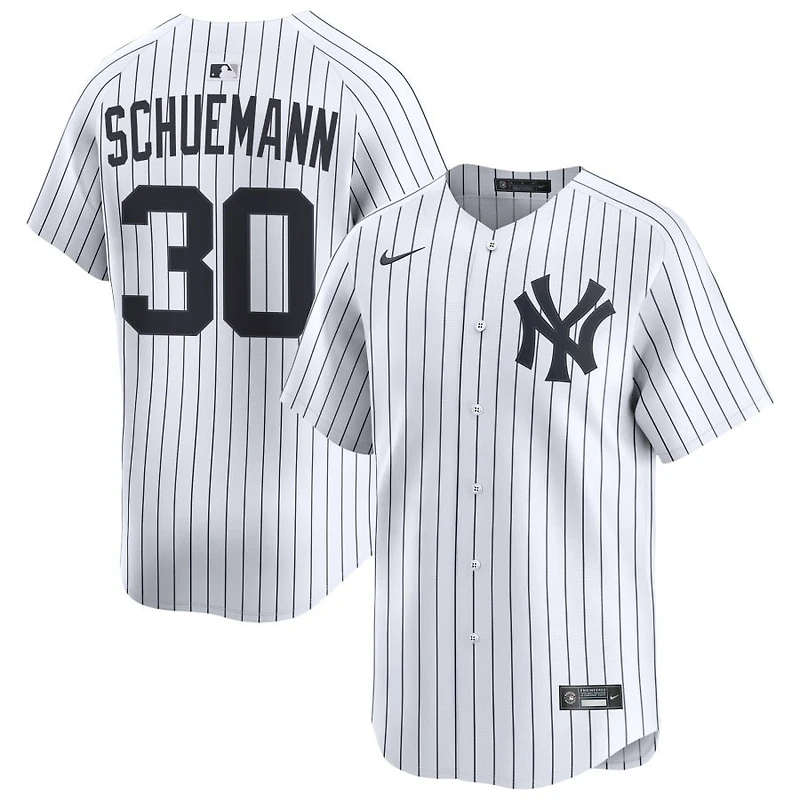 Max Schuemann Men's Nike White New York Yankees Home Limited Custom Jersey
